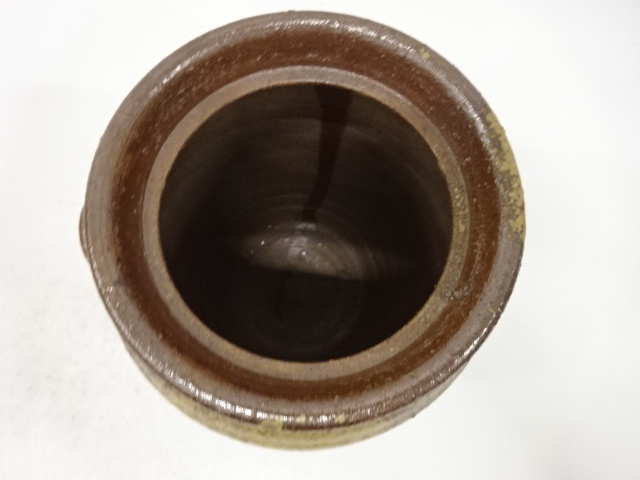  備前焼　木村友敬造　耳付水指